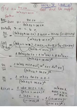 Unit - IV Radius Of Curvature - Calculus and Linear Algebra - Studocu