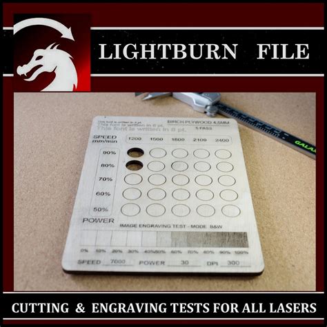 Image result for Free Lightburn Test File