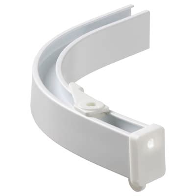 VIDGA corner piece, single track, included ceiling fitting/white - IKEA