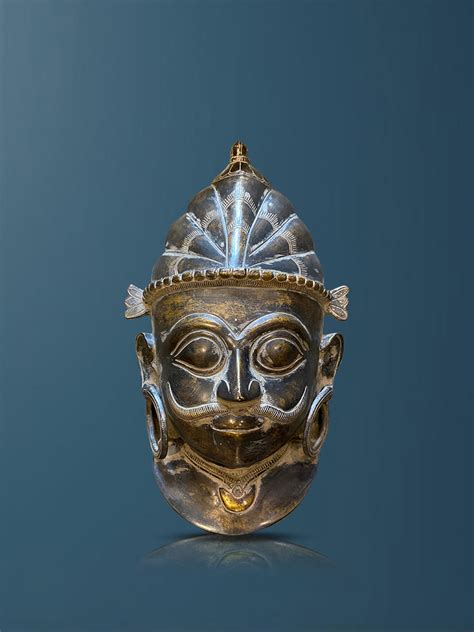 Lord Shiva Wall Hanging Mask of Brass | Made In India