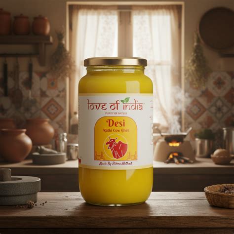 Desi Vedic Rathi Cow Ghee made by Bilona method – loveofindia