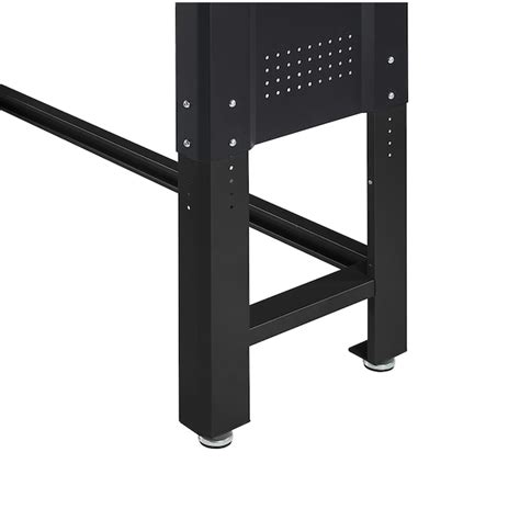 Kobalt 72-in L x 40.8-in H Black Wood Adjustable Height Work Bench ...