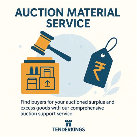 Auction Material Service | Buy Government Auctioned Goods at Best Rates