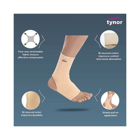 Tynor Anklet Pair Ankle Support Small, 1 Pair Price, Uses, Side Effects ...
