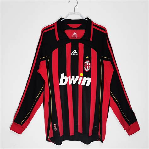 2006/07 AC Milan home | Camisetas deportivas, Camisetas retro, Camisas ...