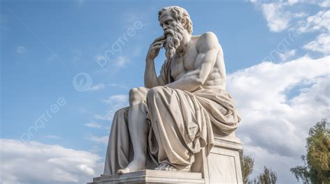 岩の上のソクラテスの像イラスト, 哲学の絵背景画像素材無料ダウンロード - Pngtree
