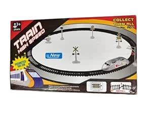 Buy AR High-Speed Train Set for Kids – Battery Operated Toy with Tracks ...