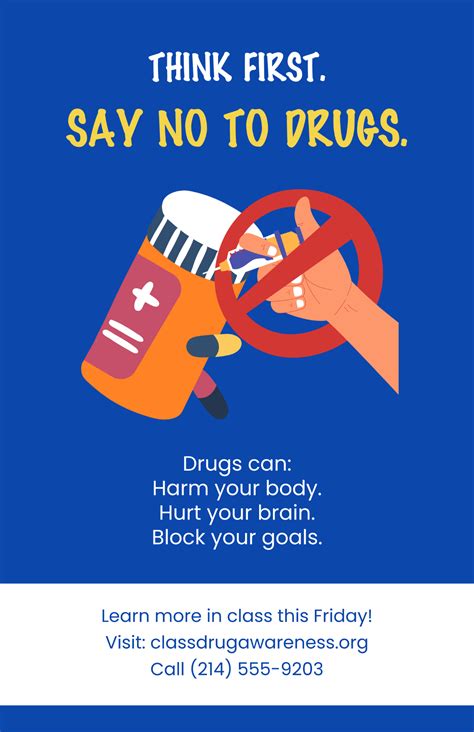 Free Drug Awareness Poster Templates to Edit Online