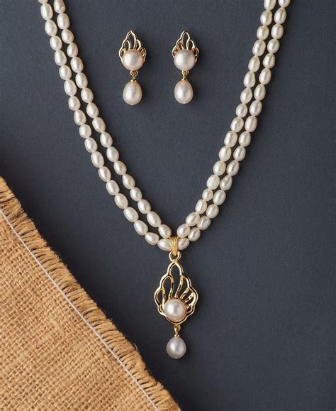 Trendy Real Pearl Necklace Set - Chandrani Pearls