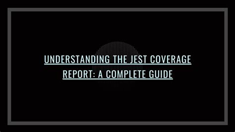 Unit Test Cases Using Jest in Angular 的图像结果