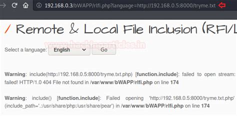 Comprehensive Guide on Remote File Inclusion (RFI) - Hacking Articles