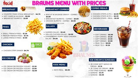 Braums Menu With Prices | Order Online Delivery