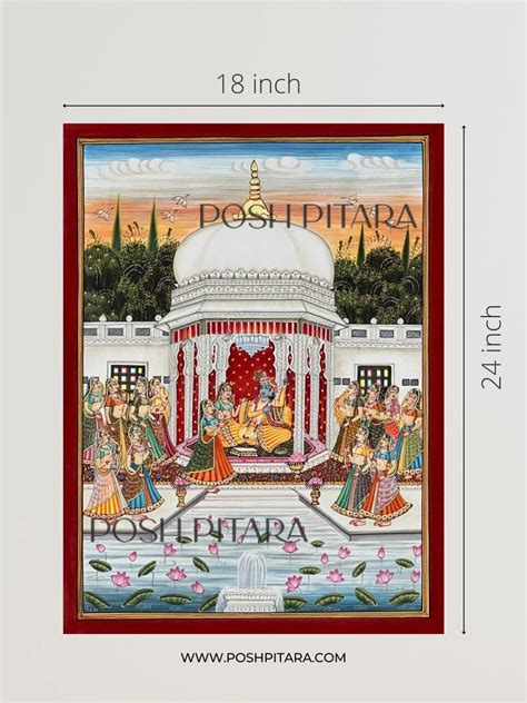 RADHA KRISHNA RAAS MAHAL (Handpainted) – Posh Pitara
