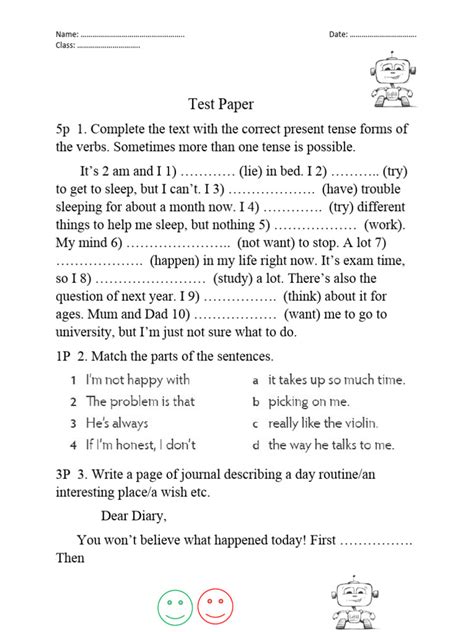 Image result for Paper Test Question