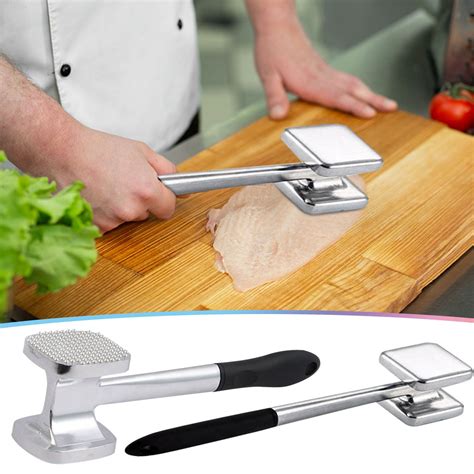 Meat Tenderizer Hammer Tool, Meat Mallet Pounder with Soft ...