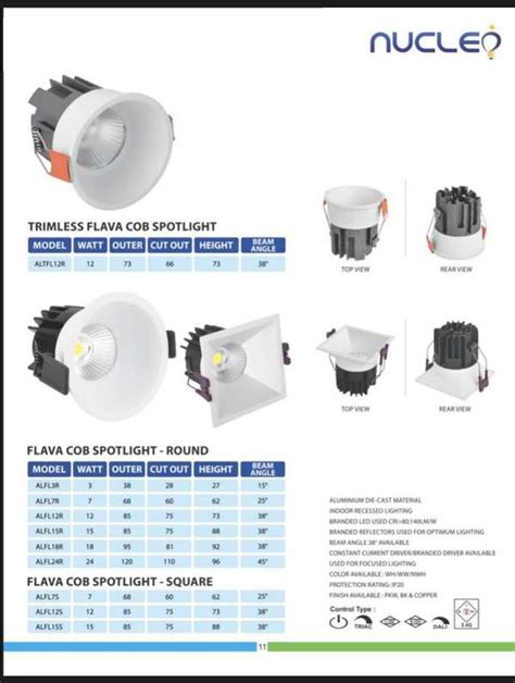 Deep recessed COB Downlights Made In India CREE L... | Nucleo - Mumbai