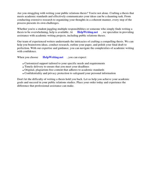 Dissertation Topics in Public Relations Examples 的图像结果