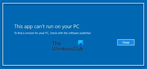 This Application Cannot Run On Your Computer 的图像结果