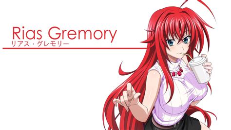 Download Drinking Rias Gremory High School DxD Wallpaper | Wallpapers.com