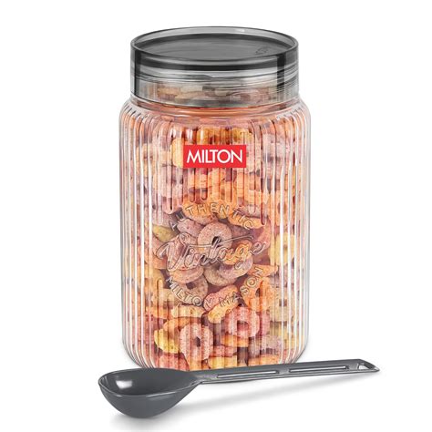 MILTON Olive Plastic Container with Lids, 2 Litres, Clear Kitchen ...