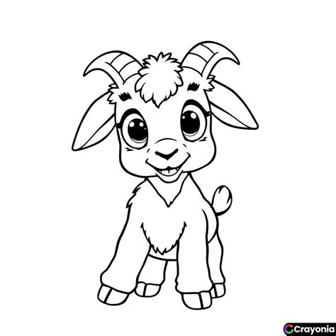 Cute Goat Coloring Pages - Free Online Coloring Pages