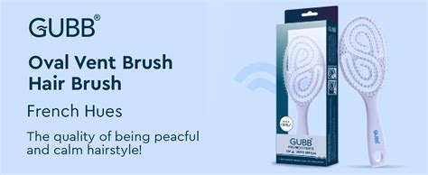 Buy GUBB French Hues Oval Vent Hair Brush for Styling, Detangling and ...