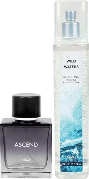 Buy AJMAL ASCEND EDP 100ML & WILD WATERS EDT 250ML FOR UNISEX COMBO ...