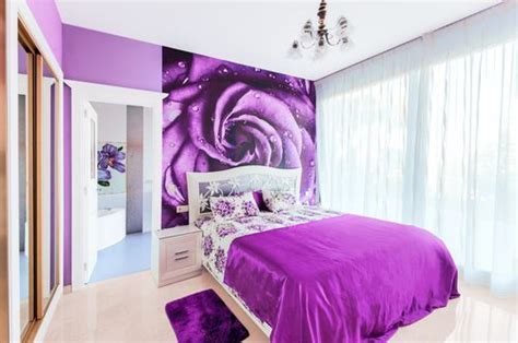 Purple Two Colour Combination for Bedroom Walls - 11 Design ...