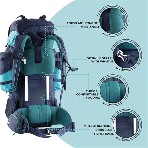 Tripole Walker Pro 60 Litre Rucksack for Trekking and Hiking | Front O