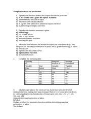 Production Function Questions and Answers 的图像结果