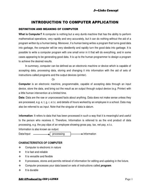 Intruduction of Computer Application 的图像结果