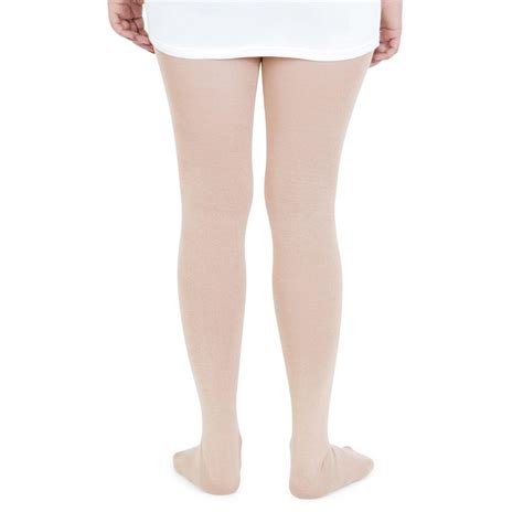 Plain Knitted Tights For Girls In Skin Color-bt4050 – BONJOUR