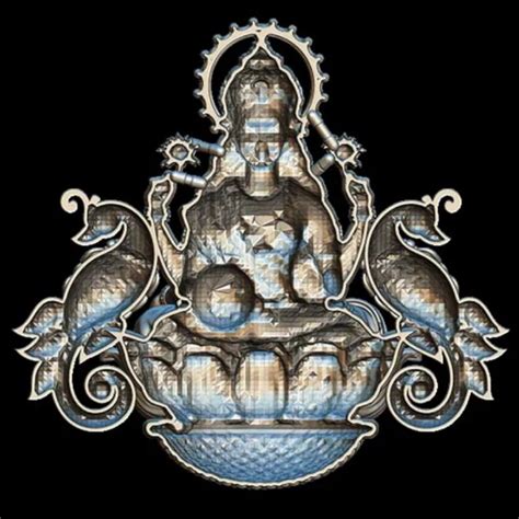 Lakshmi 3D Model STL File Jewelry Design - Exquisite Pendant