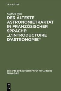 Der aelteste Astronomietraktat in franzoesischer Sprache: "L ...