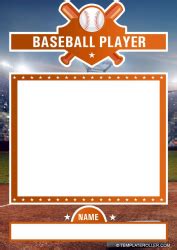 Baseball Card Template Vector 的图像结果