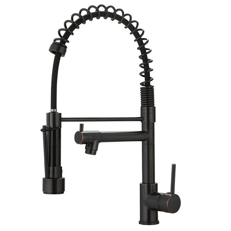 Oil Rubbed Bronze Kitchen Faucet - AIMADI Commercial Style Spring ...