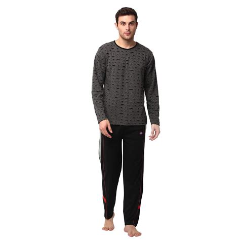 Buy VIMAL JONNEY Men's Cotton Plain/Solid T-Shirt and Track Pant Pack ...