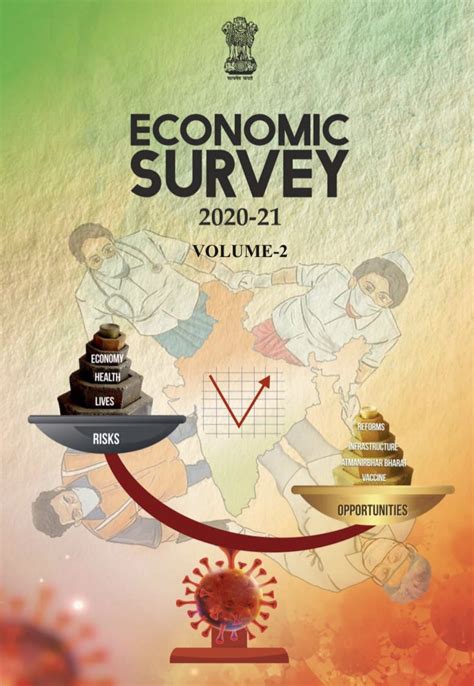 economic survey 2021 cover page focus on opportunity in disaster covid ...