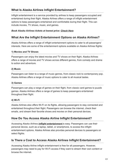 PPT - Alaska Airlines Inflight Entertainment PowerPoint Presentation ...