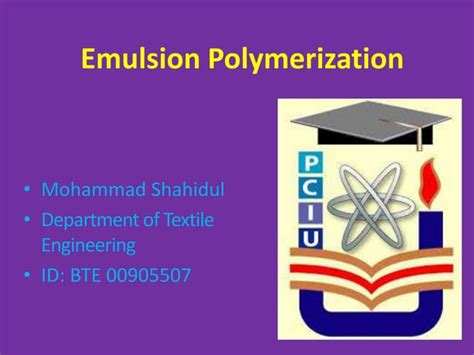 Image result for Emulsion Polymerization Mechanism