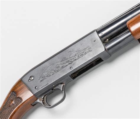 Lot - Ithaca, Model 37 Featherlight pump action shotgun, (non-restricted)