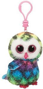 TY Toys Owen - Multicolor Owl Clip - 8 cm - Owen - Multicolor Owl Clip ...