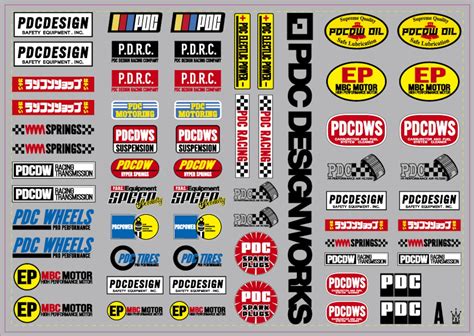 いきなり50%OFF【RC02】スポンサーステッカーA 2024 | C Y B E R _ S T O R E