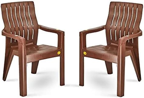 Lumber Back Support Chair Set Of 02 Wood Color (1St Time In India) By ...