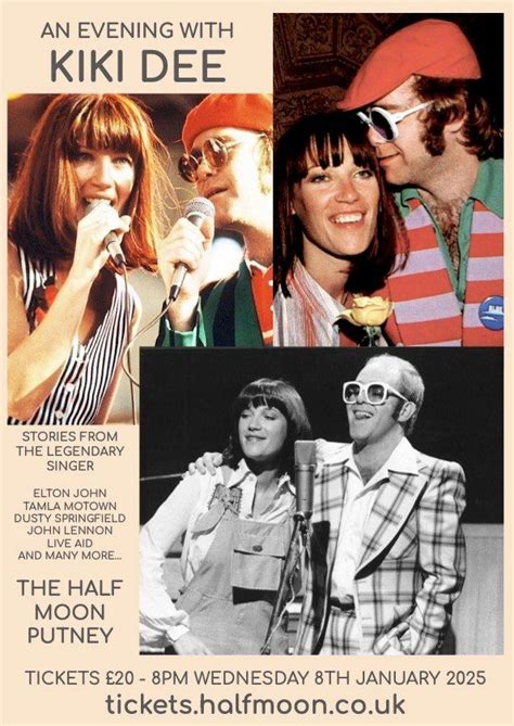 An evening with Kiki Dee - Interview and Q&A at The Half Moon Putney ...