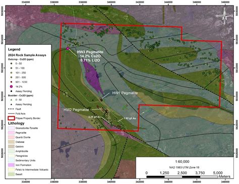 Ophir Metals Samples 14.2% Cs2O and 2.35 g/t Au in Outcrop at Pilipas ...