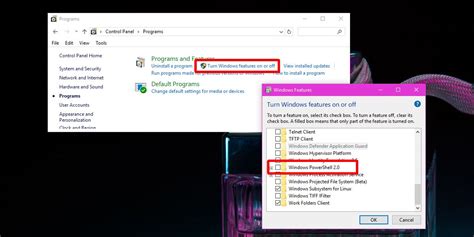 Disable PowerShell Windows 1.0 的图像结果