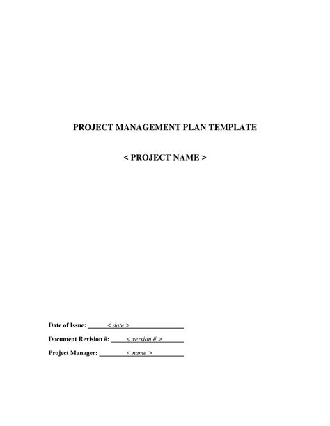 Image result for Example of Project Management Plan
