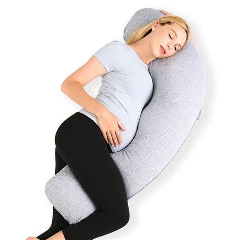 Buy Momcozy Pregnancy Pillows for Side ing, J Shaped Maternity Body ...