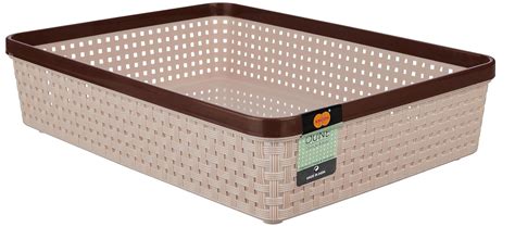 Nakoda Plastic 444 Dune Storage Basket Without Lid Multipurpose Use For ...
